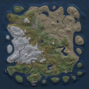 Thumbnail Rust Map: Procedural Map, Size: 4250, Seed: 2078056923, 15 Monuments