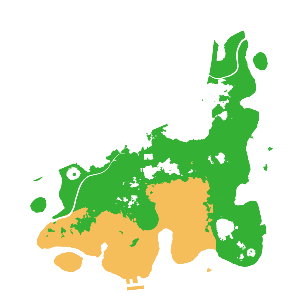 Biome Rust Map: Procedural Map, Size: 3500, Seed: 173081061