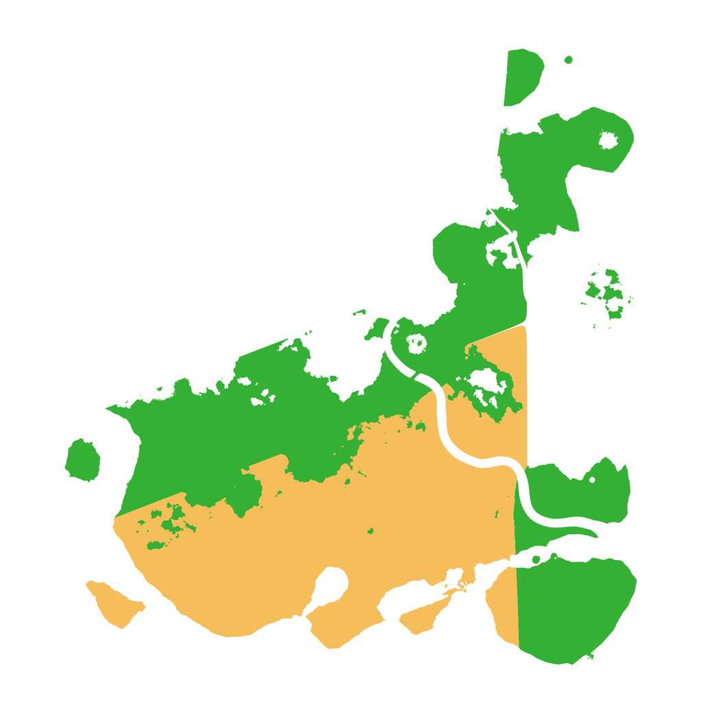 Biome Rust Map: Procedural Map, Size: 3500, Seed: 9915447