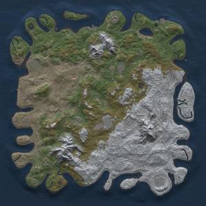 Thumbnail Rust Map: Procedural Map, Size: 5000, Seed: 2000688991, 19 Monuments