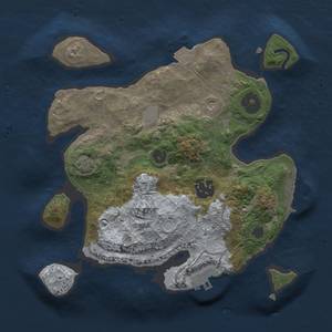 Thumbnail Rust Map: Procedural Map, Size: 2500, Seed: 1659867353, 8 Monuments