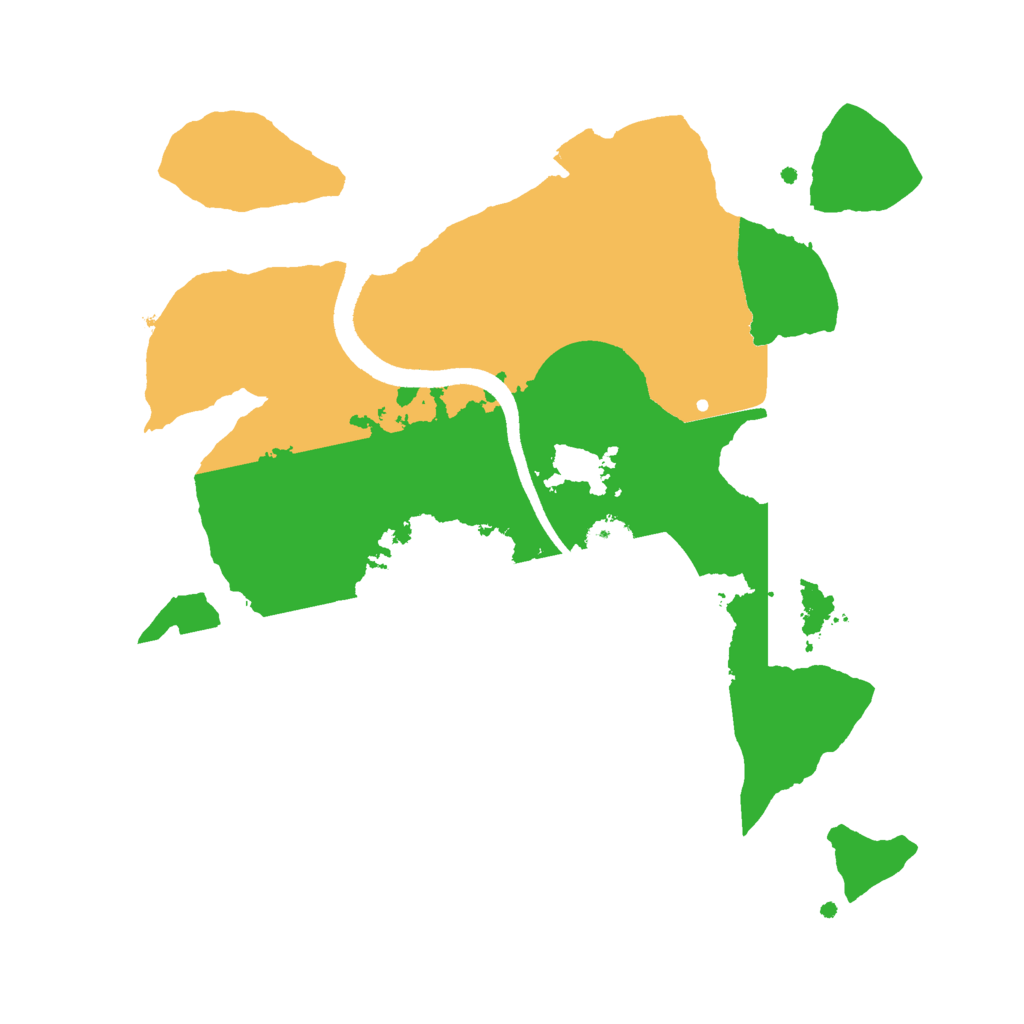 Biome Rust Map: Procedural Map, Size: 2500, Seed: 1659867353