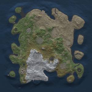 Thumbnail Rust Map: Procedural Map, Size: 3250, Seed: 585684380, 14 Monuments
