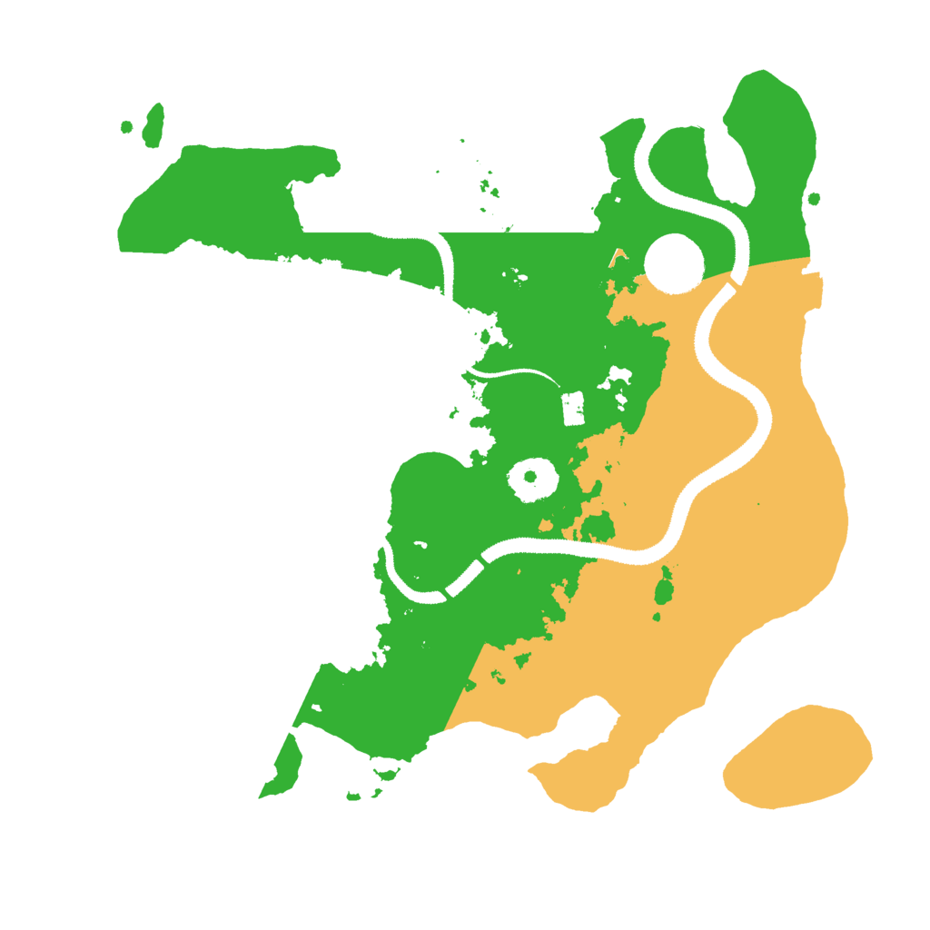 Biome Rust Map: Procedural Map, Size: 3000, Seed: 234123