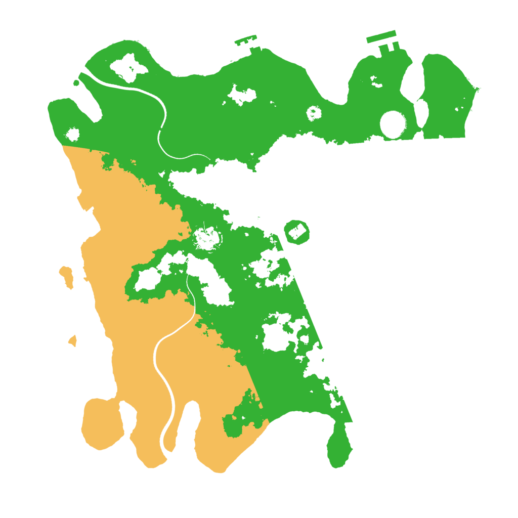 Biome Rust Map: Procedural Map, Size: 3500, Seed: 2024080302
