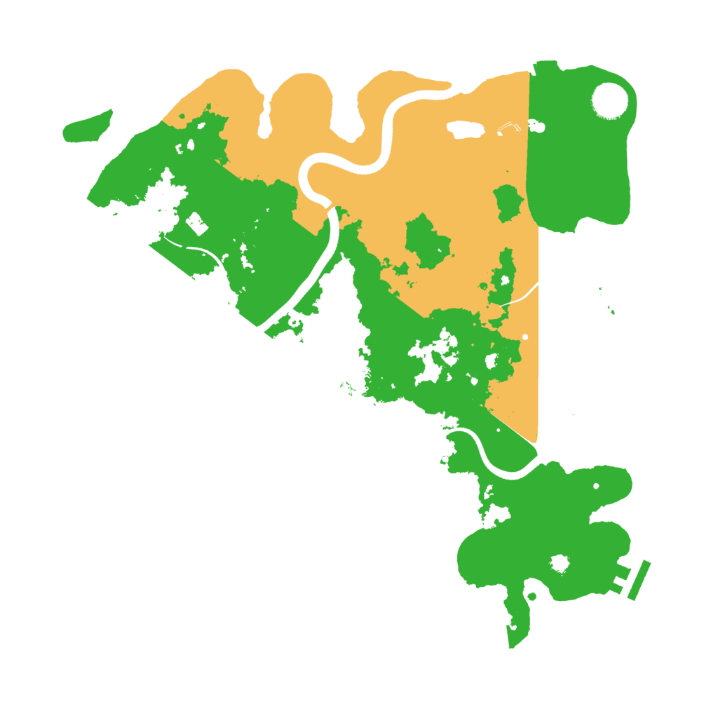 Biome Rust Map: Procedural Map, Size: 3500, Seed: 54452