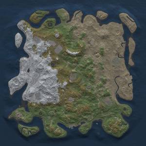 Thumbnail Rust Map: Procedural Map, Size: 4500, Seed: 1738671832, 19 Monuments