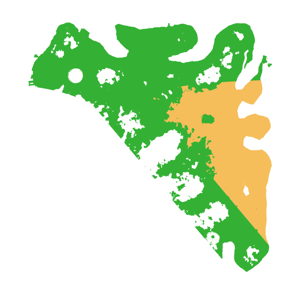 Biome Rust Map: Procedural Map, Size: 3600, Seed: 93983
