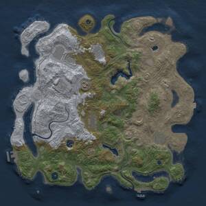 Thumbnail Rust Map: Procedural Map, Size: 4250, Seed: 1711337493, 15 Monuments