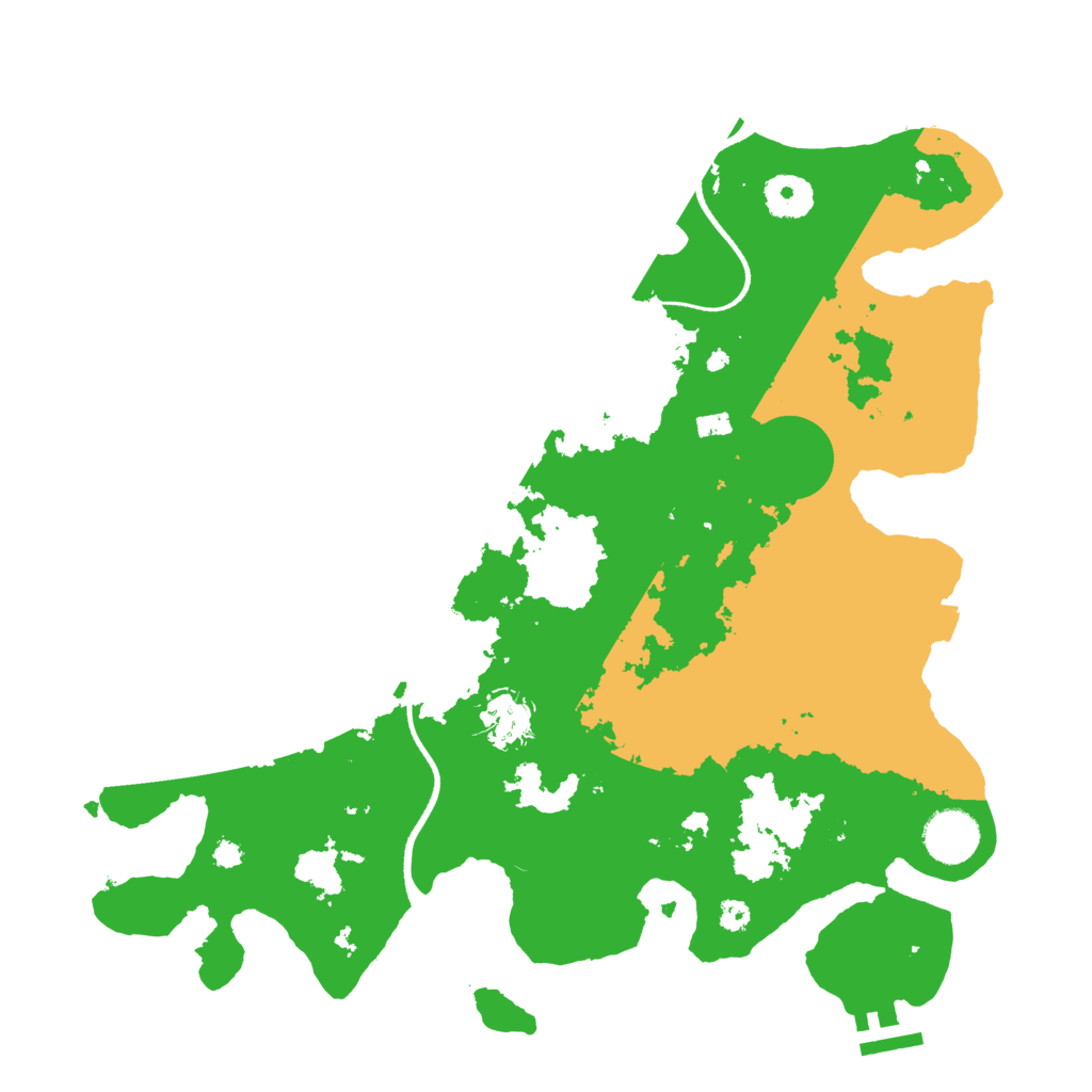 Biome Rust Map: Procedural Map, Size: 3500, Seed: 984220850