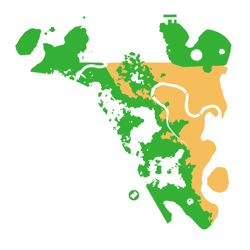 Biome Rust Map: Procedural Map, Size: 3850, Seed: 11987