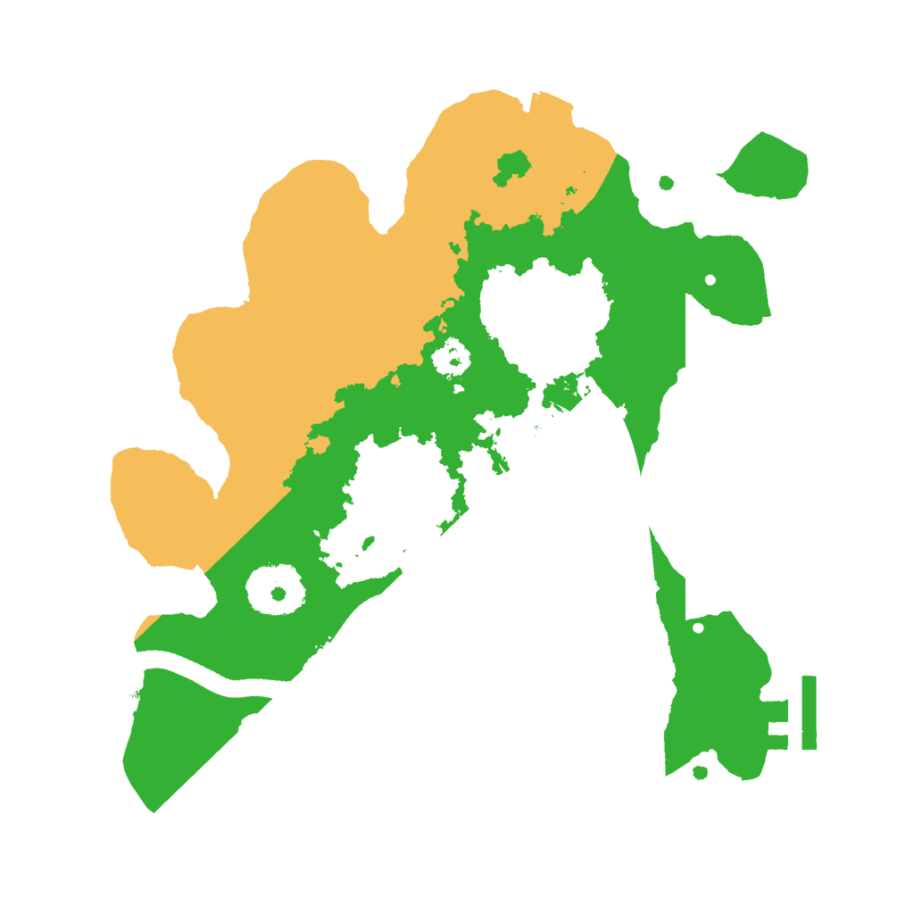 Biome Rust Map: Procedural Map, Size: 2500, Seed: 770936927