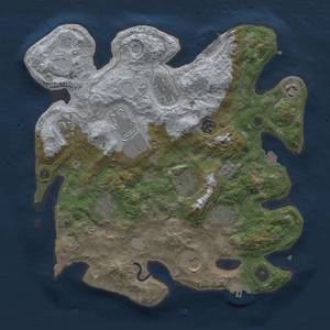 Thumbnail Rust Map: Procedural Map, Size: 3500, Seed: 1550197226, 18 Monuments