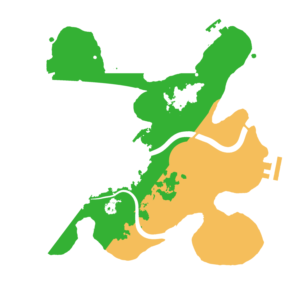 Biome Rust Map: Procedural Map, Size: 2500, Seed: 434113183