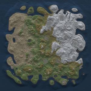 Thumbnail Rust Map: Procedural Map, Size: 4500, Seed: 1076467673, 19 Monuments