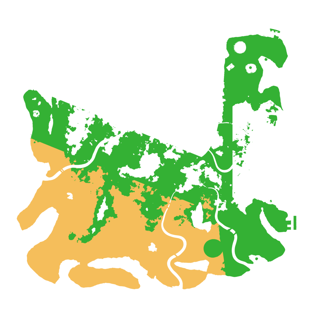 Biome Rust Map: Procedural Map, Size: 4500, Seed: 1833265891