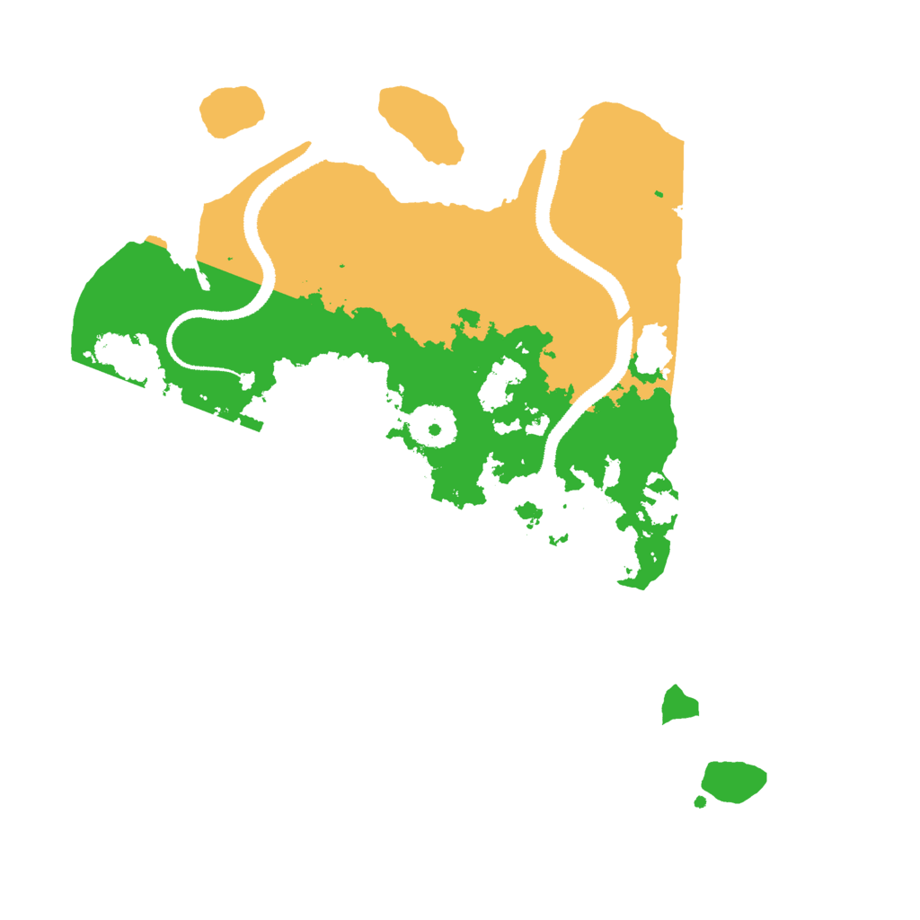 Biome Rust Map: Procedural Map, Size: 3000, Seed: 268463751