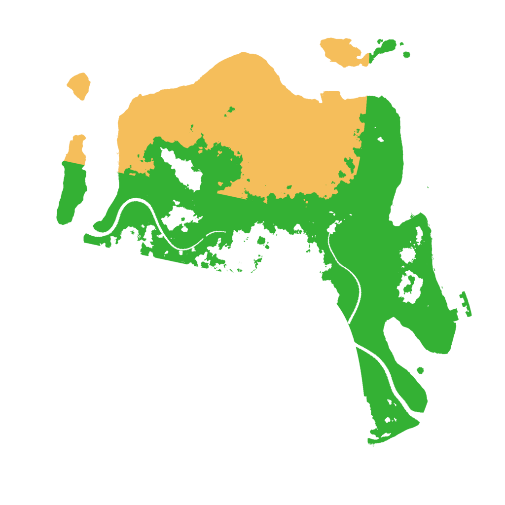 Biome Rust Map: Procedural Map, Size: 3000, Seed: 187584255