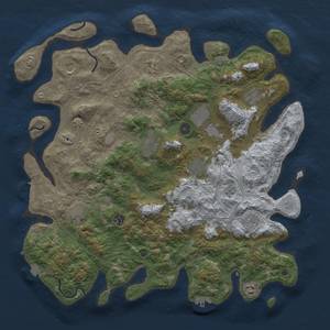 Thumbnail Rust Map: Procedural Map, Size: 4500, Seed: 710091265, 19 Monuments