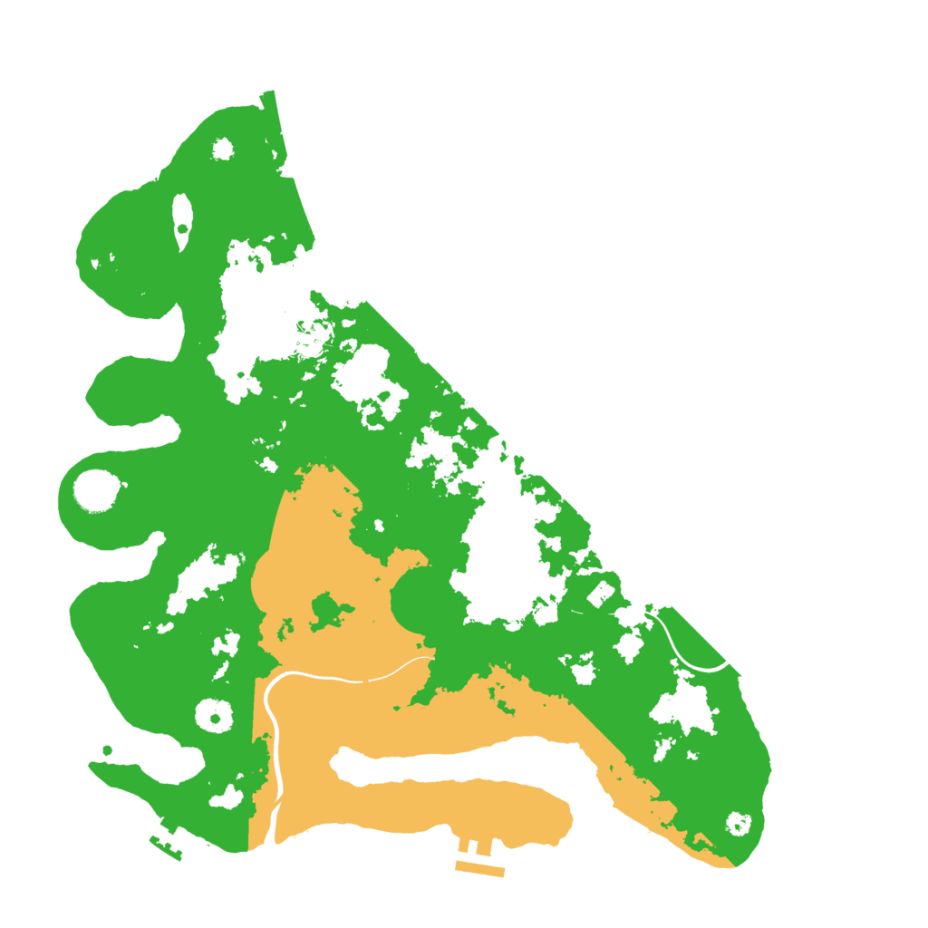 Biome Rust Map: Procedural Map, Size: 3800, Seed: 7480153