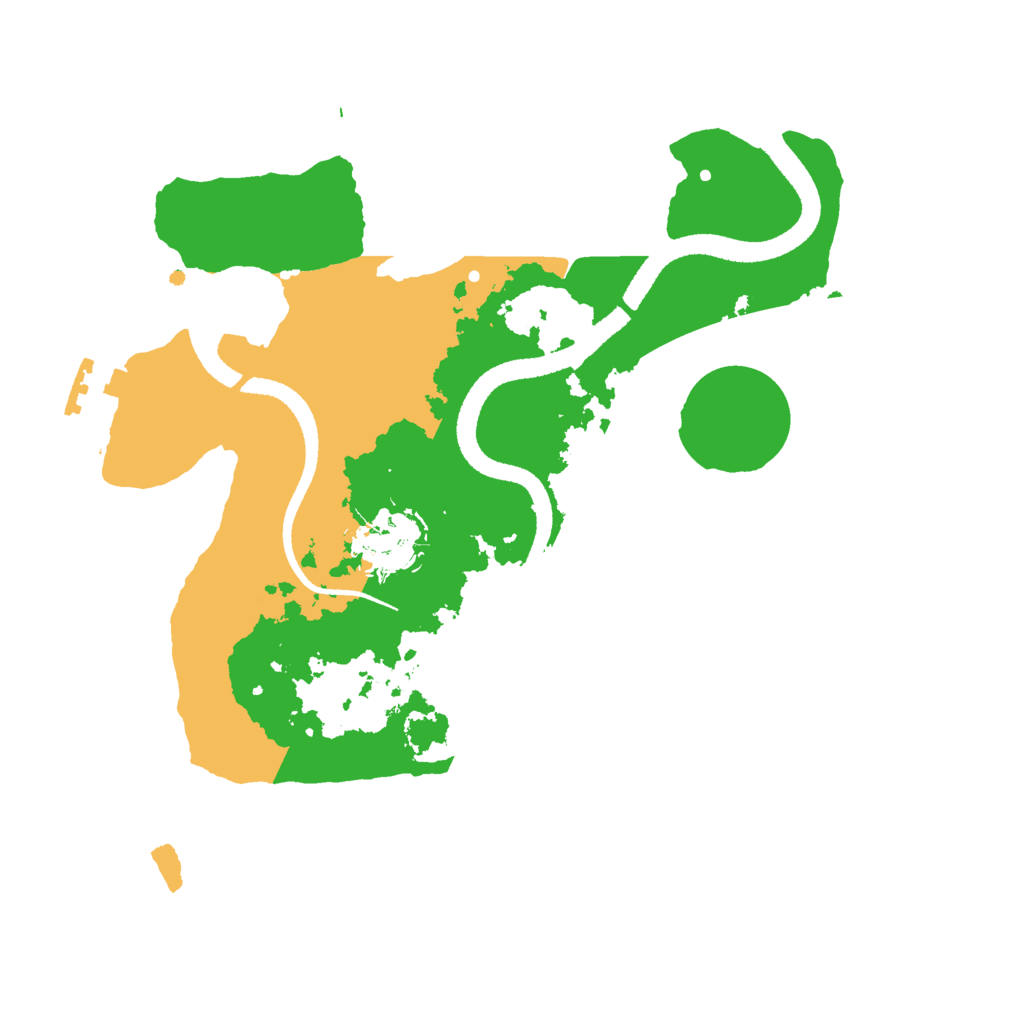 Biome Rust Map: Procedural Map, Size: 2600, Seed: 458474639