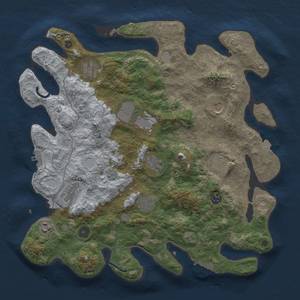 Thumbnail Rust Map: Procedural Map, Size: 4000, Seed: 194137428, 18 Monuments