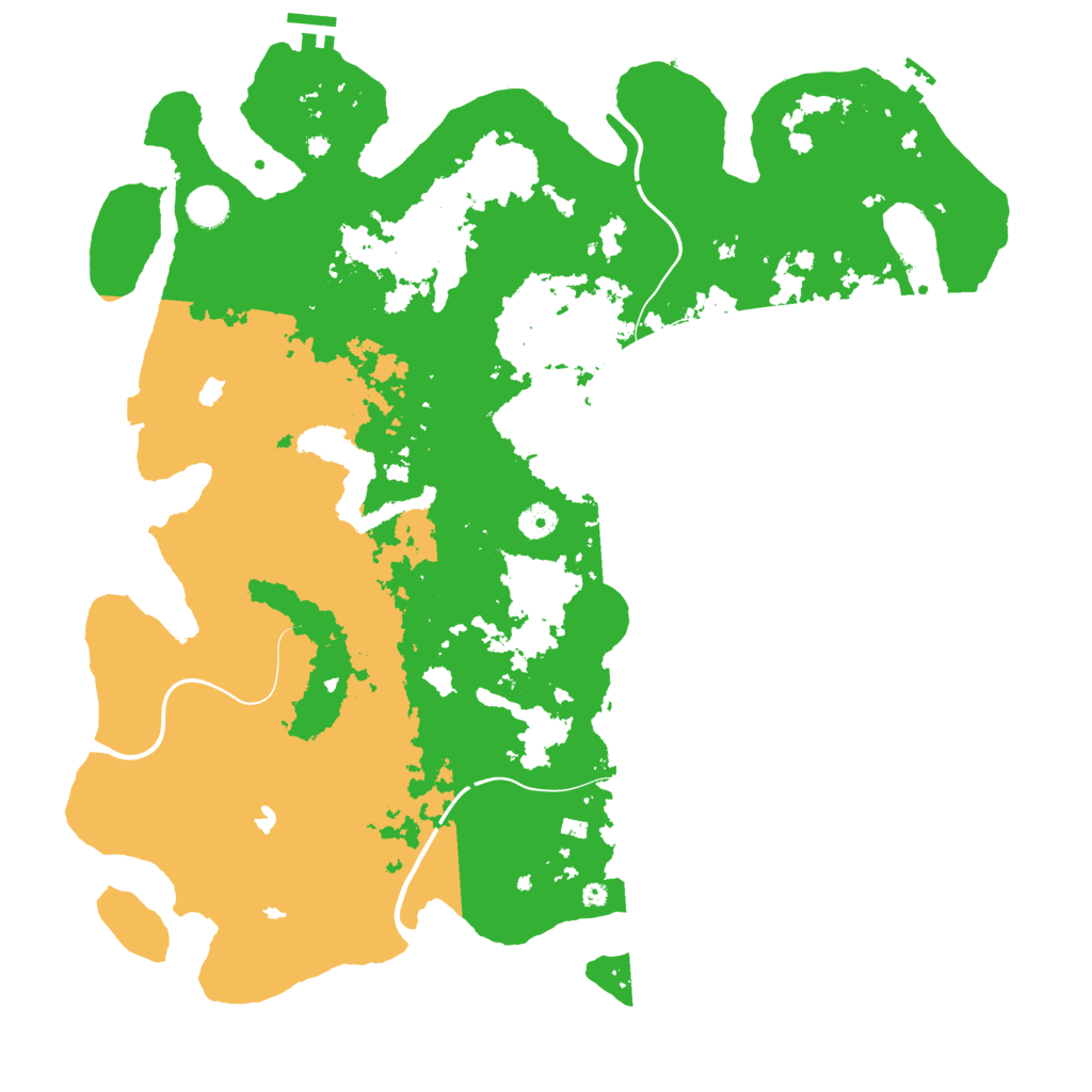 Biome Rust Map: Procedural Map, Size: 4500, Seed: 1793519237