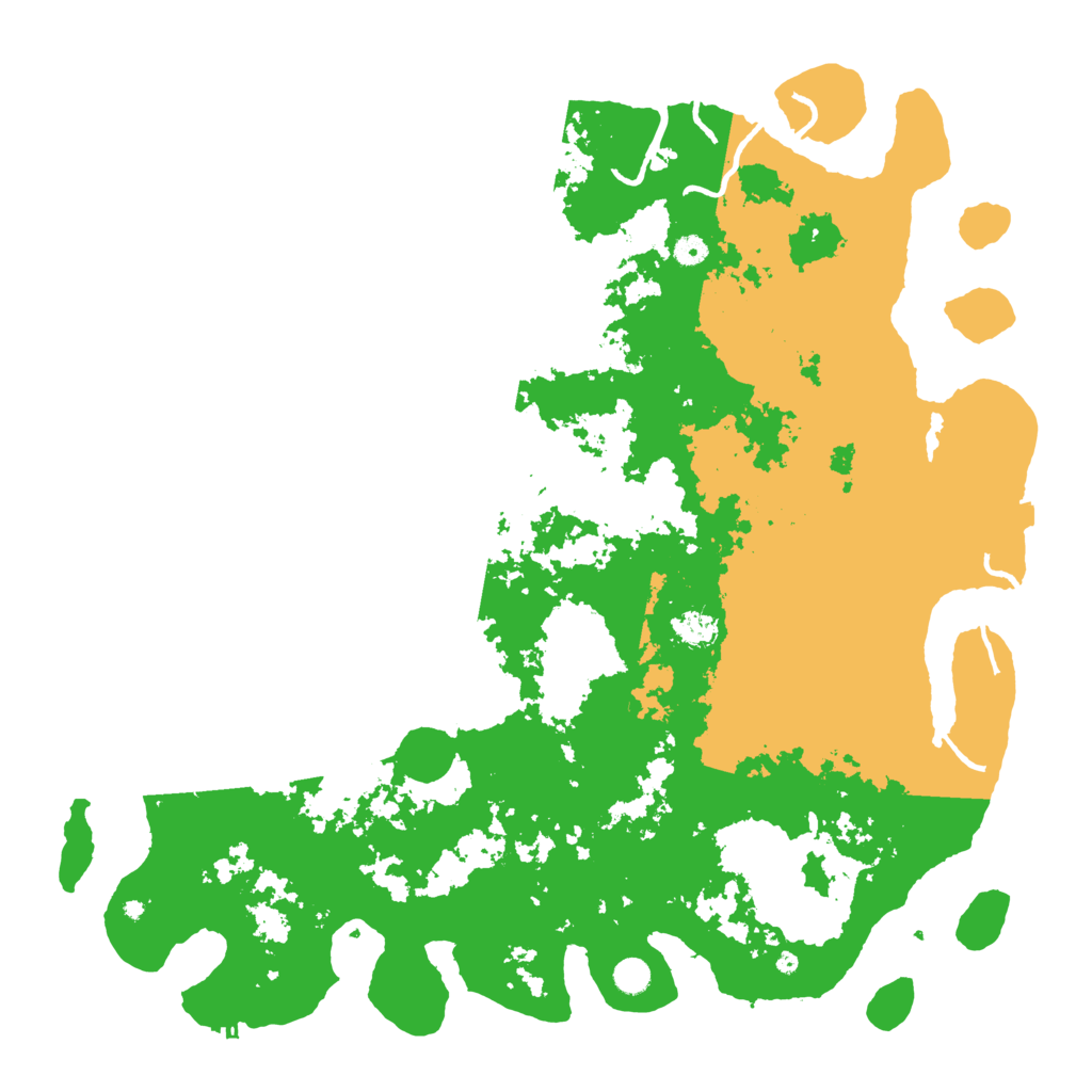 Biome Rust Map: Procedural Map, Size: 5250, Seed: 666222888
