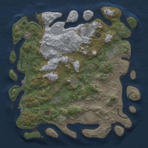 Thumbnail Rust Map: Procedural Map, Size: 4500, Seed: 960073647, 19 Monuments