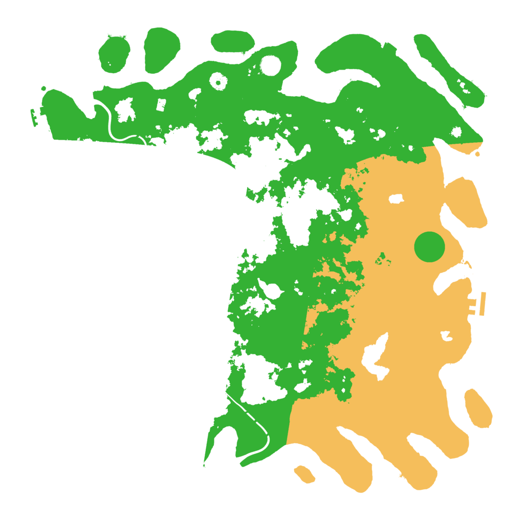 Biome Rust Map: Procedural Map, Size: 4500, Seed: 275407081