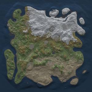 Thumbnail Rust Map: Procedural Map, Size: 4250, Seed: 1267931942, 18 Monuments