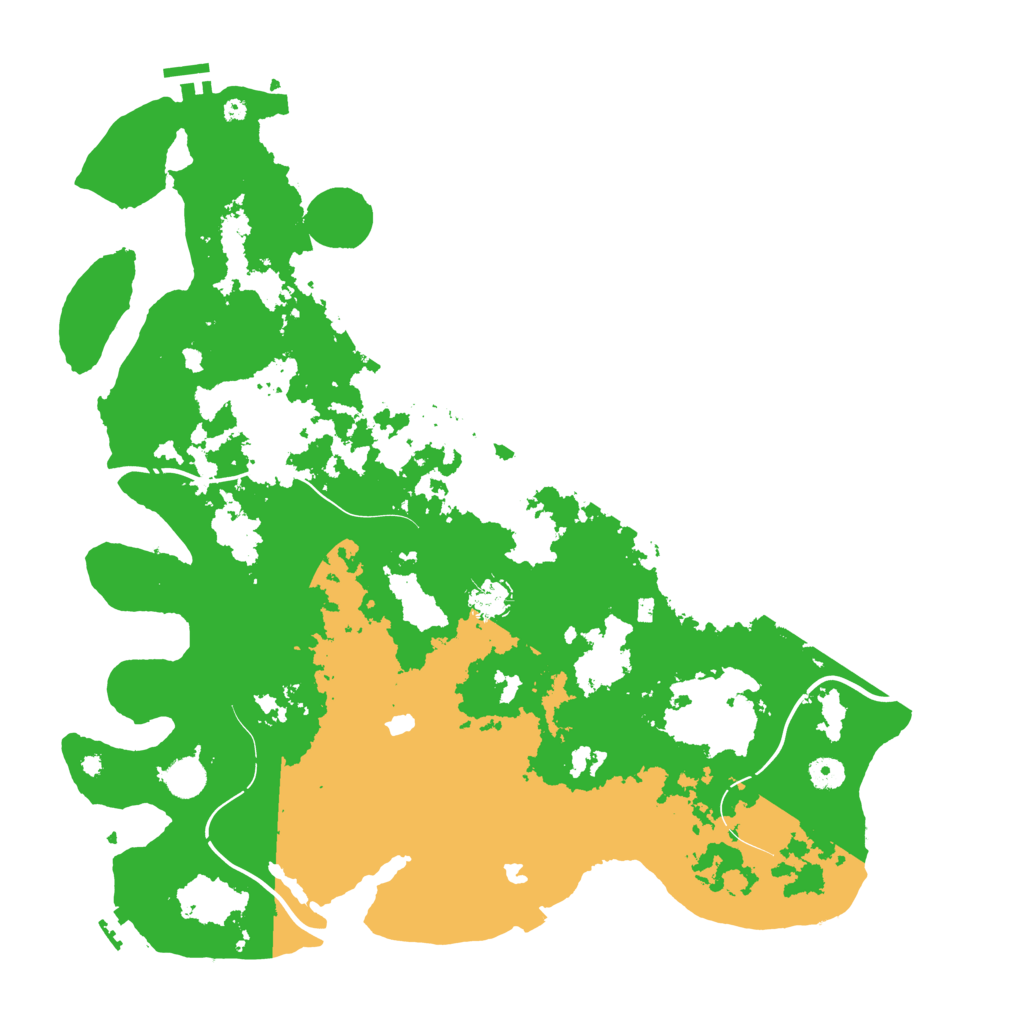 Biome Rust Map: Procedural Map, Size: 4500, Seed: 1051705866