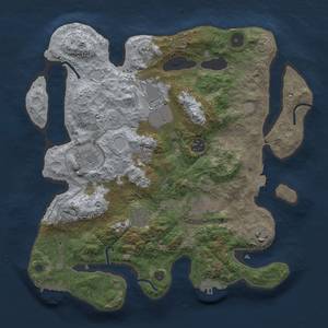 Thumbnail Rust Map: Procedural Map, Size: 3500, Seed: 324234565, 15 Monuments