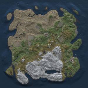Thumbnail Rust Map: Procedural Map, Size: 4000, Seed: 812332320, 19 Monuments