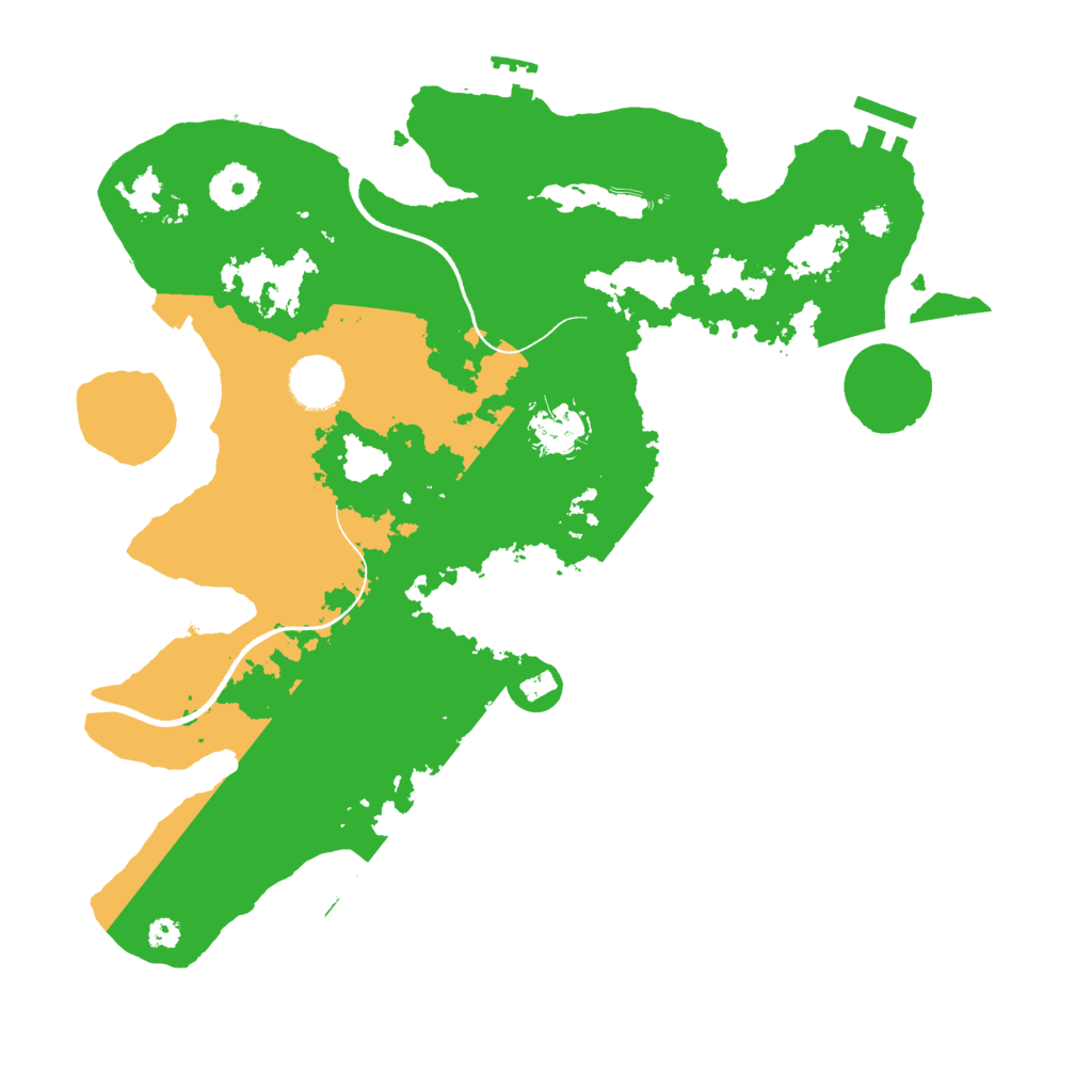 Biome Rust Map: Procedural Map, Size: 3500, Seed: 321565255