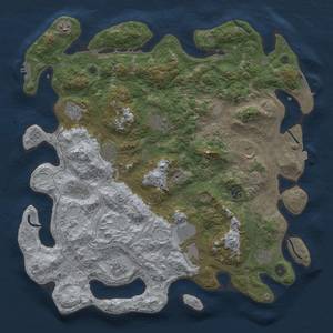 Thumbnail Rust Map: Procedural Map, Size: 4500, Seed: 616594545, 19 Monuments