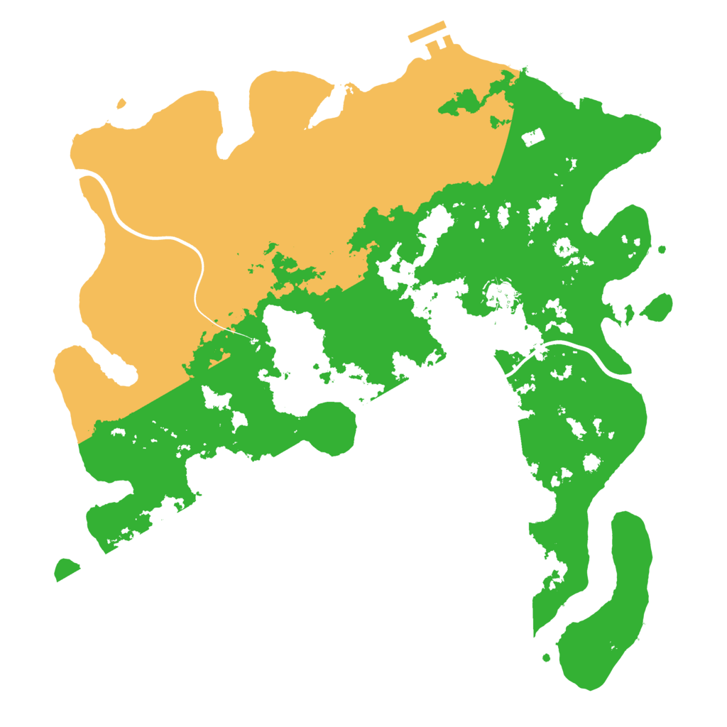 Biome Rust Map: Procedural Map, Size: 3750, Seed: 2075443476