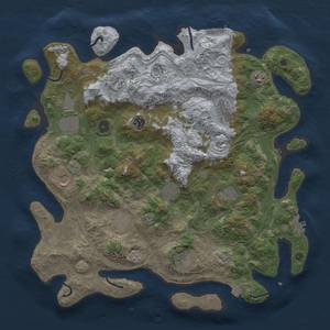 Thumbnail Rust Map: Procedural Map, Size: 4250, Seed: 2032089898, 19 Monuments