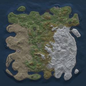 Thumbnail Rust Map: Procedural Map, Size: 4250, Seed: 21275, 18 Monuments