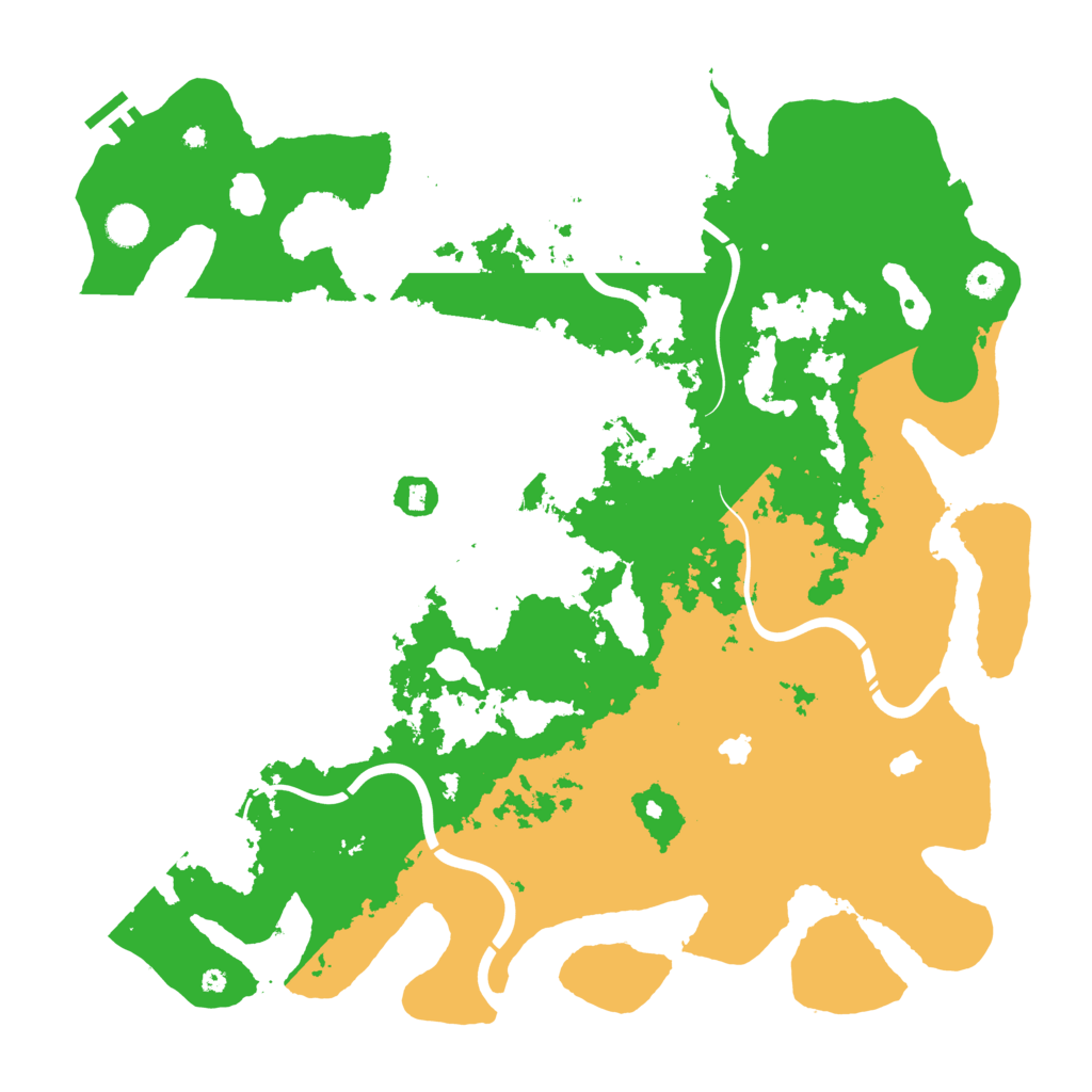 Biome Rust Map: Procedural Map, Size: 4500, Seed: 145944030