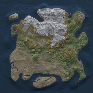 Thumbnail Rust Map: Procedural Map, Size: 3500, Seed: 1900795138, 15 Monuments