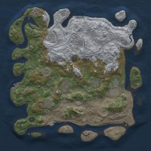 Thumbnail Rust Map: Procedural Map, Size: 4250, Seed: 104757493, 19 Monuments