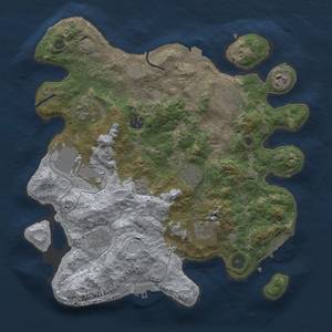 Thumbnail Rust Map: Procedural Map, Size: 3500, Seed: 1792170067, 17 Monuments