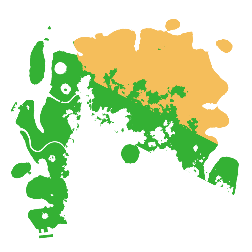 Biome Rust Map: Procedural Map, Size: 3700, Seed: 63108270