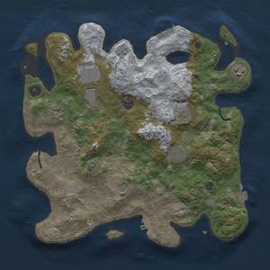 Thumbnail Rust Map: Procedural Map, Size: 3500, Seed: 1202003390, 16 Monuments