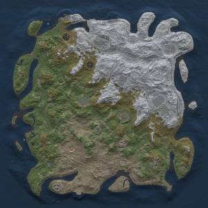 Thumbnail Rust Map: Procedural Map, Size: 4700, Seed: 317853004, 19 Monuments