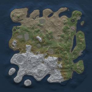 Thumbnail Rust Map: Procedural Map, Size: 3700, Seed: 29649078, 16 Monuments