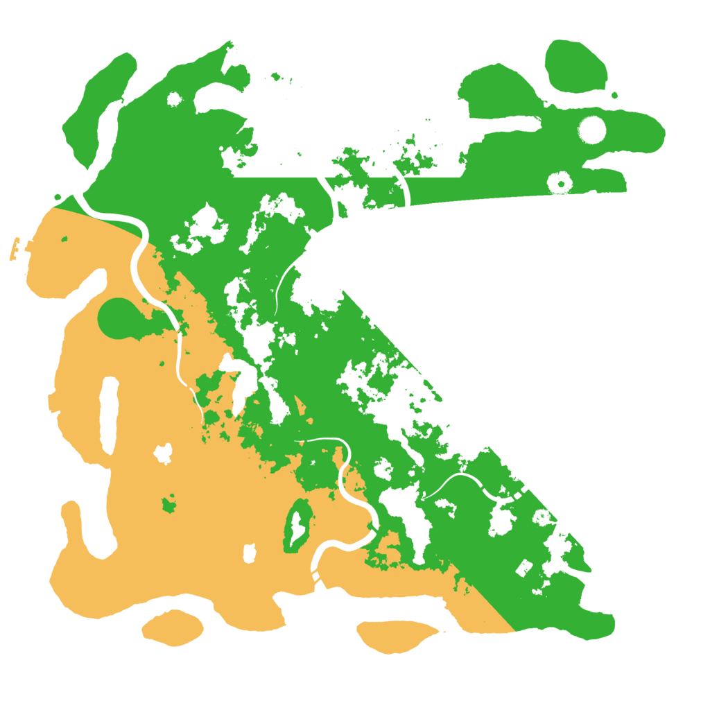 Biome Rust Map: Procedural Map, Size: 4500, Seed: 849539034