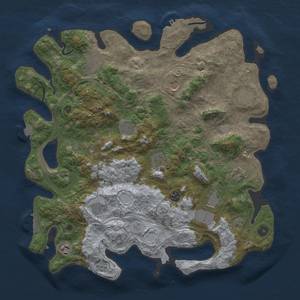 Thumbnail Rust Map: Procedural Map, Size: 4250, Seed: 365242925, 19 Monuments