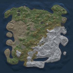 Thumbnail Rust Map: Procedural Map, Size: 4250, Seed: 686182477, 19 Monuments
